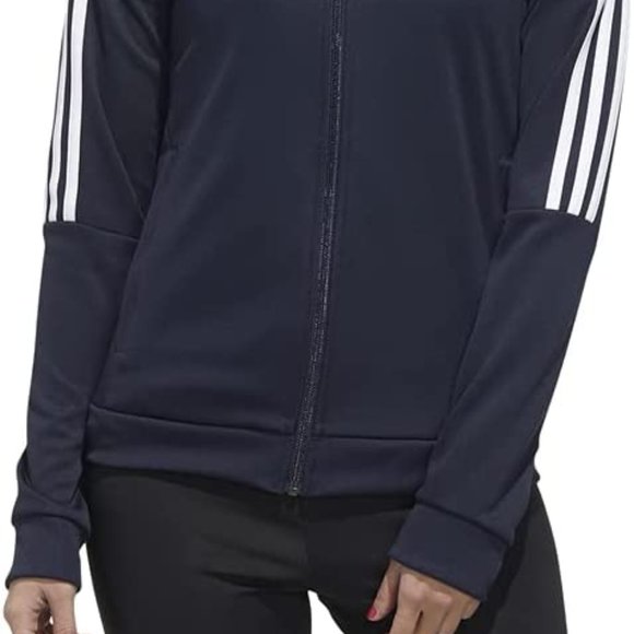 Adidas Women's Sereno Full Zip 19 Track Top (NAVY/WHITE) - Picture 4 of 4